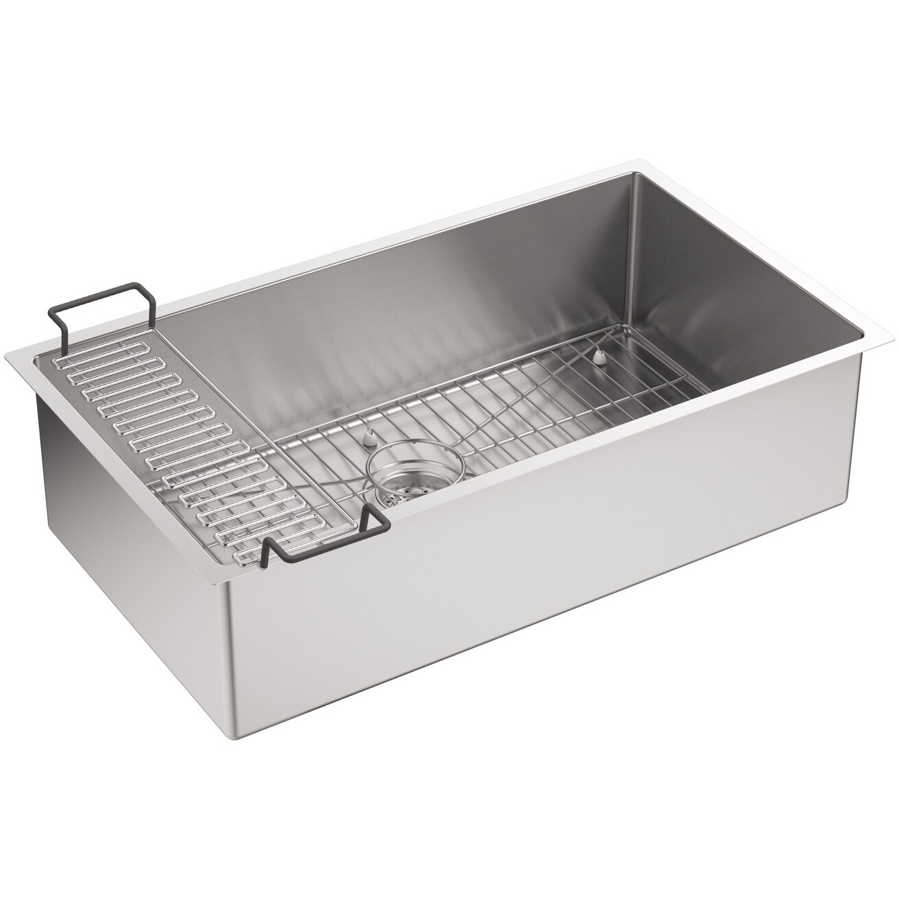 Shop Kohler K-5285 Strive 32" Single Basin Undermount 16-Gauge Kohler Stainless Steel Kitchen Sinks Reviews